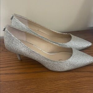 MICHAEL Michael Kors Glittering Silver Heels